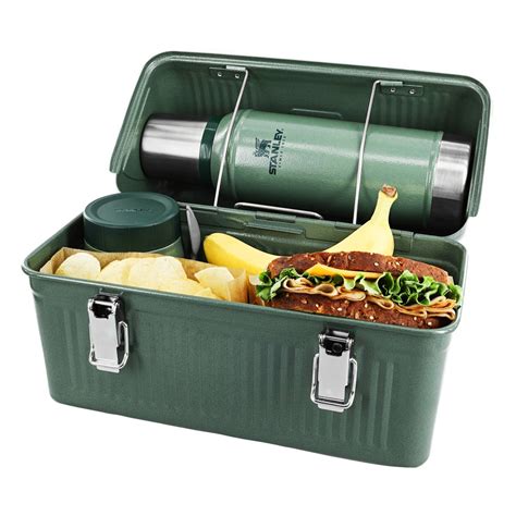 stanley classic metal lunch box|stanley lunch box cooler thermos.